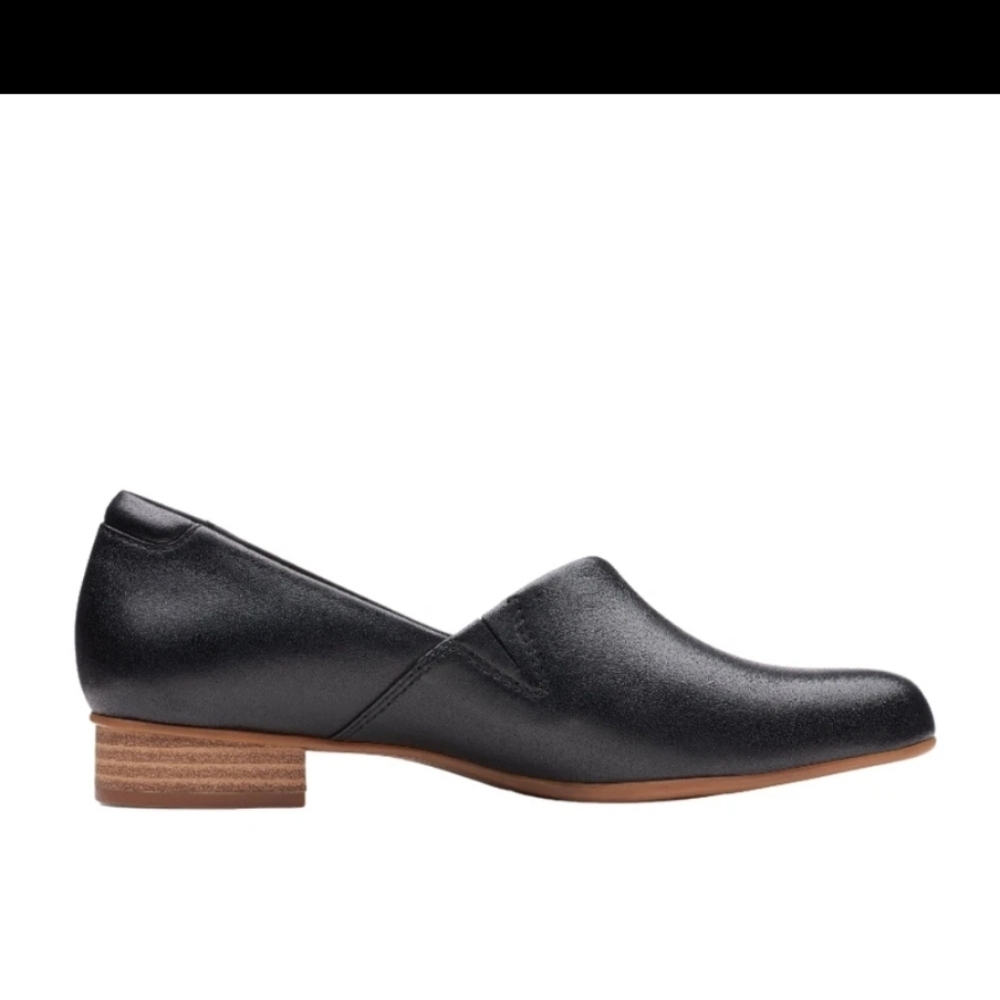 Clarks Juliet Palm Black Leather Shoes - Picture 9 of 9